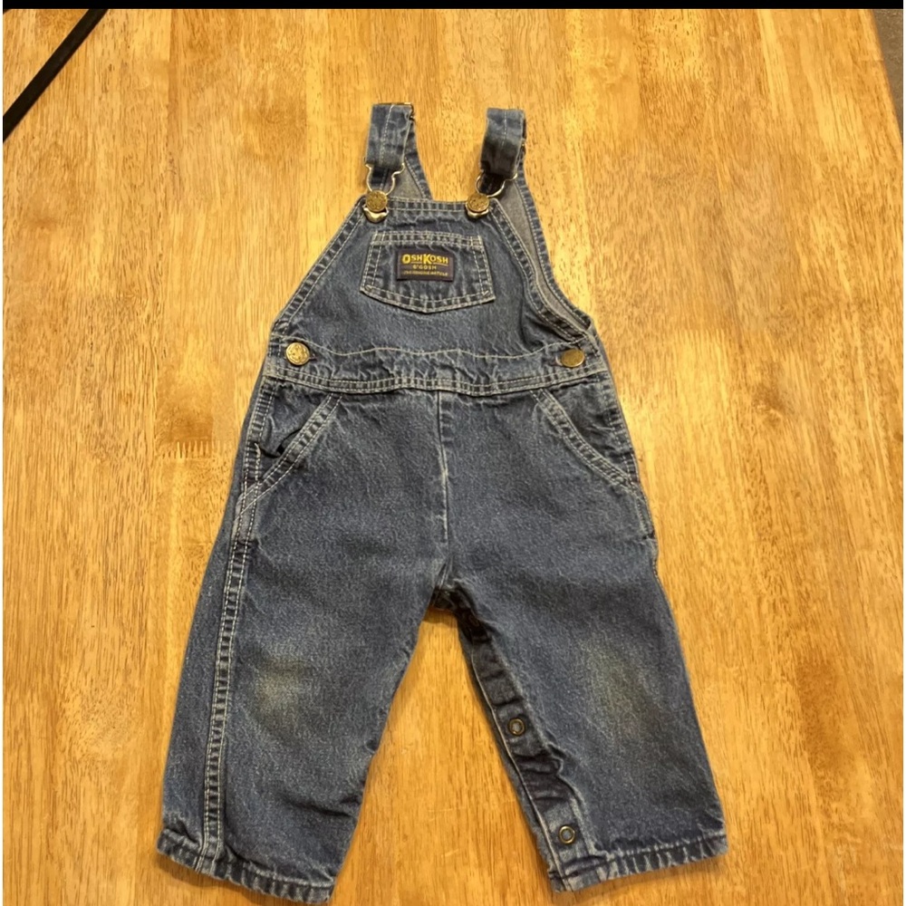 Vintage Baby Oshkosh B’gosh Vestbak denim Overalls-size 12 months made in USA